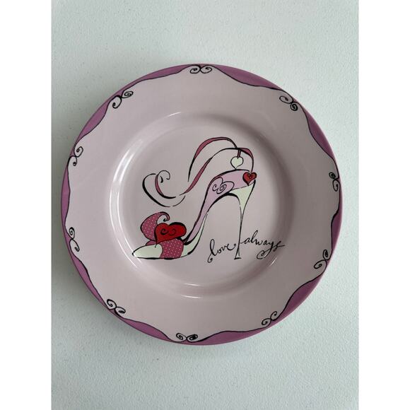 4 Valentine Salad Plates Rosanna 8.5” - Picture 2 of 7